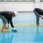 Warehouse epoxy installation service.