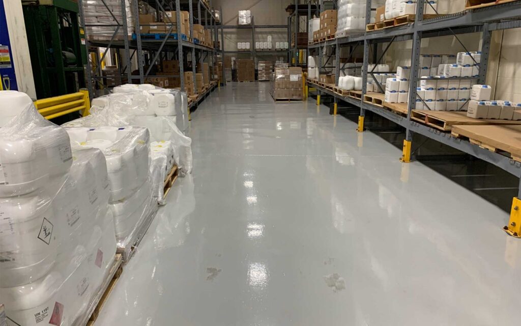 Warehouse epoxy installation service.