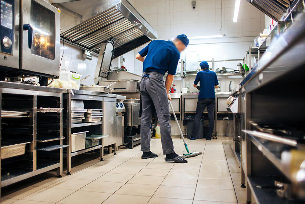 commercial kitchen floor cleaning
