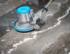 VCT floor cleaning