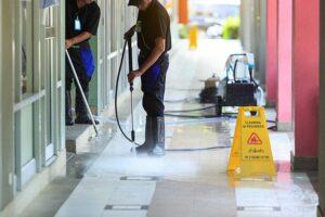 commercial building cleaning