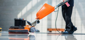commercial floor buffing
