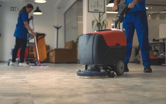 commercial floor cleaning