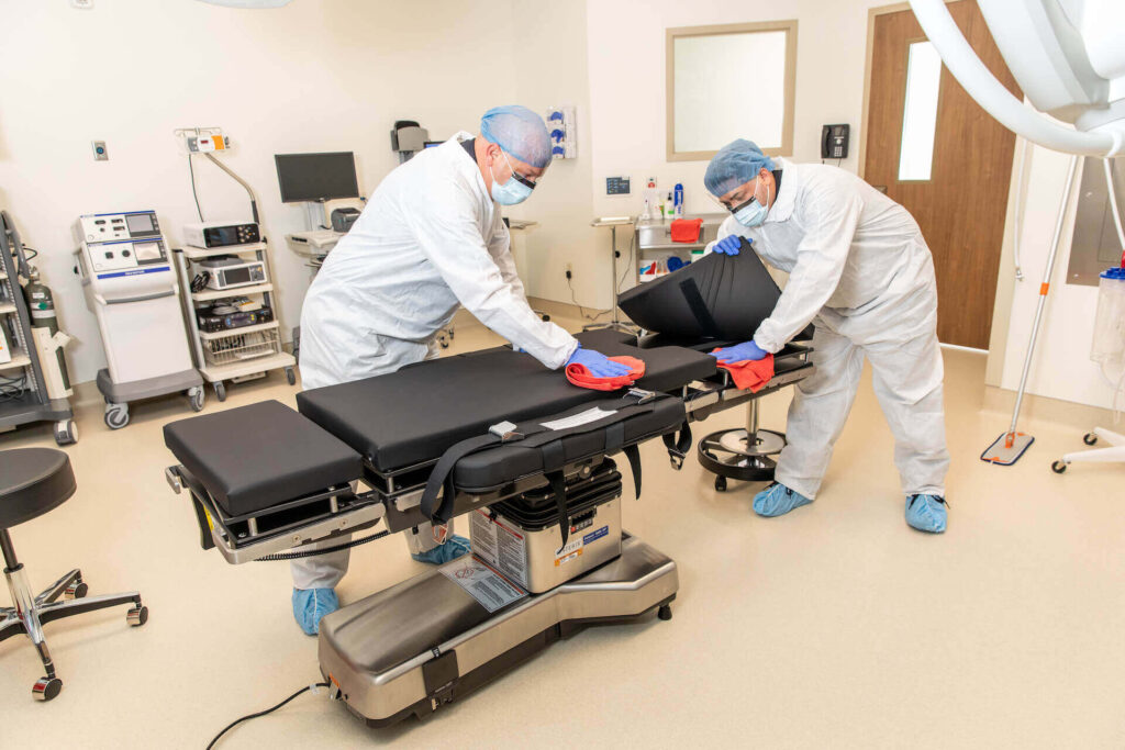 medical facility cleaning